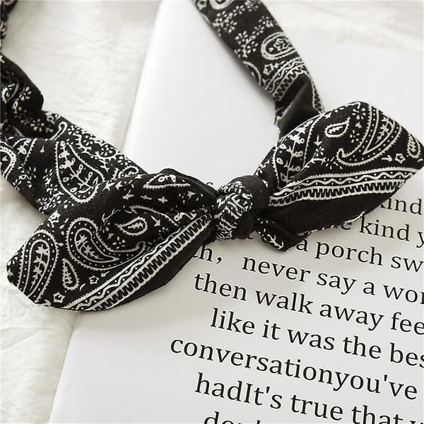 6-pakks elastiske Paisley Bandana-knuter