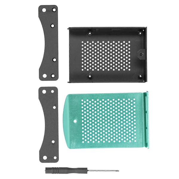 Høykvalitets Raspberry Pi Aluminiumlegering 2/3 Generasjon B+ Kjøleribbe Kabinett Grønn