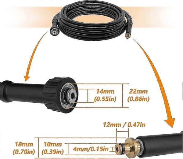 Kärcher K2 Äldre Modell Högtryckstvättslang 6m med M22 14mm Anslutning