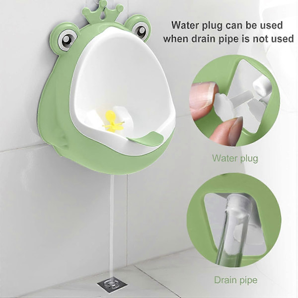 Hallo Potty Training Urinall för Pojkar, Barn, Småbarn, Toaletträning, Rolig Baby Toalett, Grön