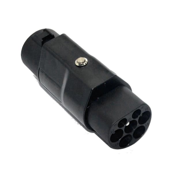 Type1 til GBT Adapter 32A 1P/ Denne adapter bruges til at oplade GBT elbiloplader på J1772 Type 1 EV