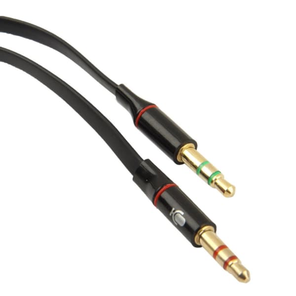 3,5 mm adapter mikrofon og hodetelefoner - splitter