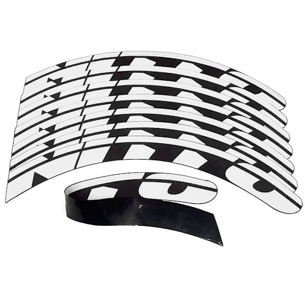 Bildekorationsstickere DIY til dæk hjulnav styling sæt af 8 seje klistermærker