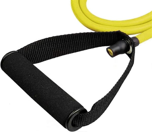 Modstandsrørbånd med bløde greb til mænd og kvinder, ideel til fysioterapi, styrketræning, muskeltoning, yoga, elastisk træning, 10 LBS