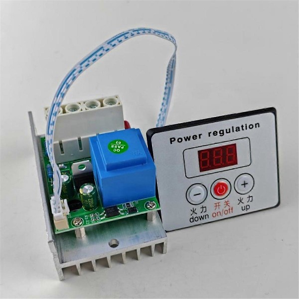 10000W Tyristor Effektregulator SCR Spänningsregulator Högeffekts Elektronisk Digital Spänningsregulator