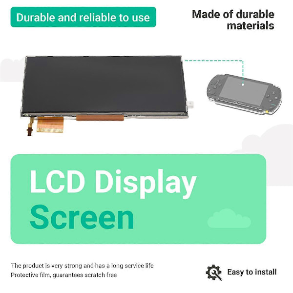 LCD-näyttö PSP3000/ PSP 3000 -konsolille, varaosa