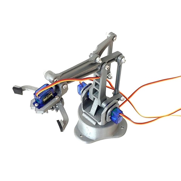 3D-utskrift fyra graders frihetsmanipulator Mekanisk arm DIY-robotmontering 3D-skrivarprodukt SG90 med styrväxel