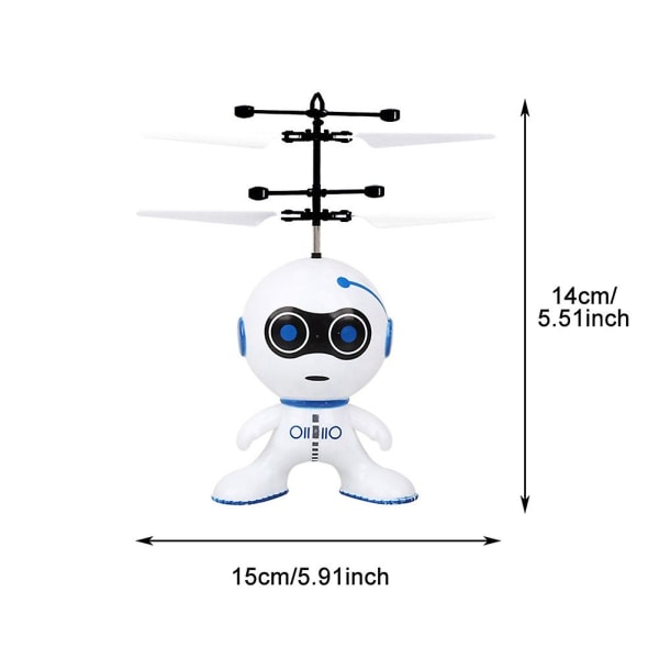 Innendørs Gave Flygende Robot For Barn Infrarød Induksjon USB Ladbar Drone Leke