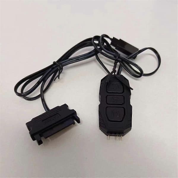 ARGB Controller Kabel 5V 3 Pin RGB Controller SATA Strømforsyning Lysstrips Controller Kabel til PC