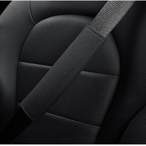 Volvo Säkerhetsbältes Axelskydd XC60/XC40/S90/S60 Säkerhetsbältes Mockaskydd (Par, Svart)