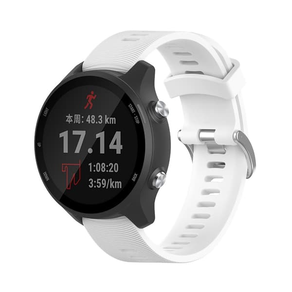 Silikonrem til Garmin Forerunner 245 / 245 Music - Hvit