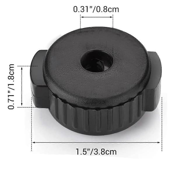 6 stk. Plast Cymbalmuttere, Hurtigmontert Cymbalmutter for Percussion D-sett, Reservedeler for Percussion