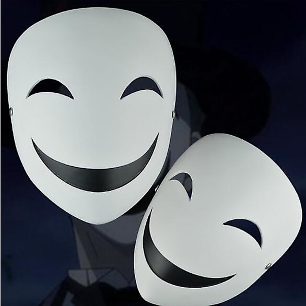 Anime Bullet Kagetane Hiruko Mask Cosplay Kostym Prop Halloween Mask Vit