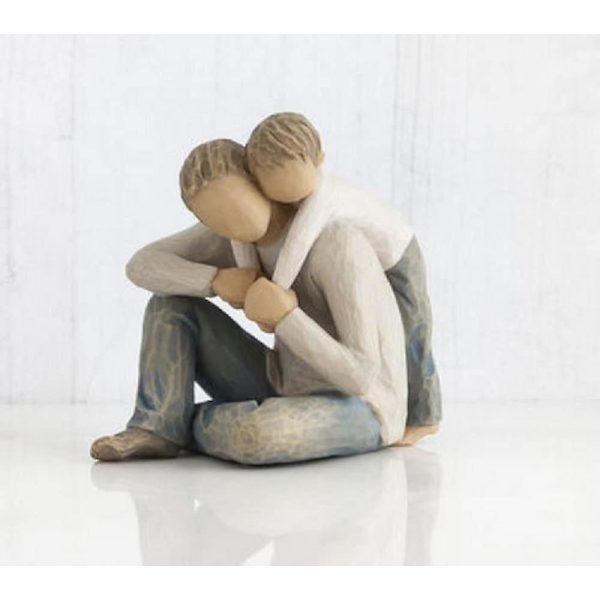 Skulptur Handmålad Figur