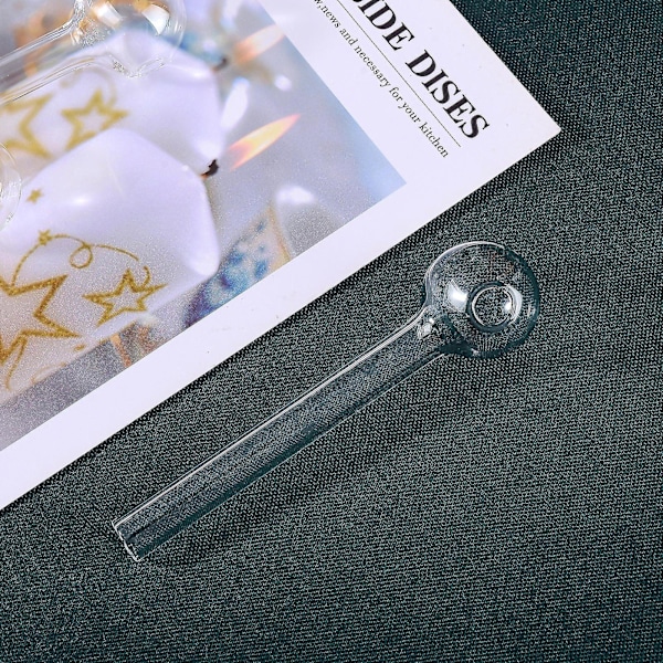10 st glas Pyrex dricksugrör förpackning runt huvud design återanvändbar miljövänlig