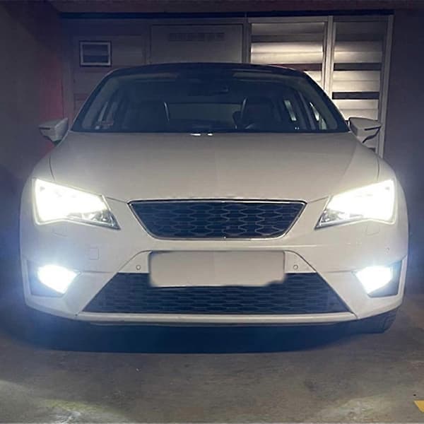 For Seat Leon 3 MK3 2013-2017 2x Canbus Hvite LED Bil Frontlykter