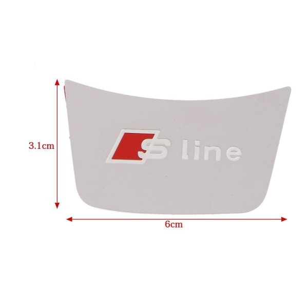 S Line 3d Car Steering Wheel Metal Emblem Badge Sticker For  A3 A4 A5 A7 Q3