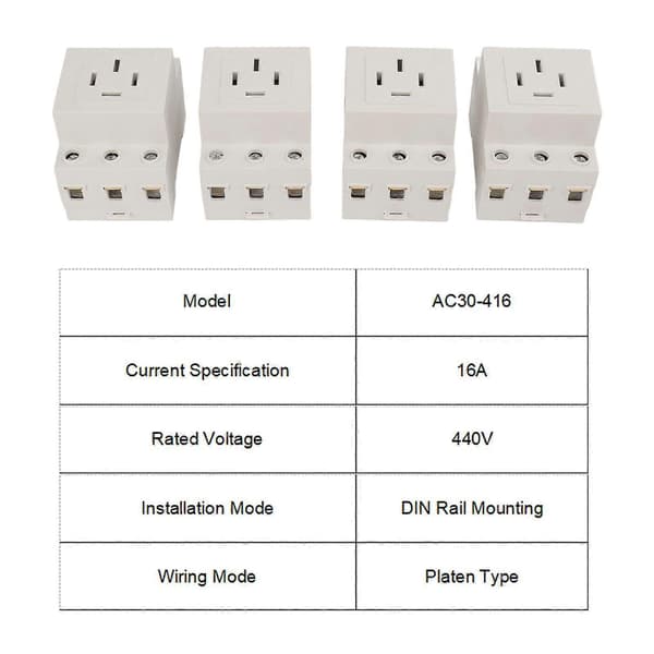 Højkvalitets BERM/Bellmei switch socket lille strømafbryder skinneinstallation