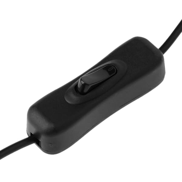 USB-kaapeli virtakytkimellä – 28 cm, A-uros–A-naaras