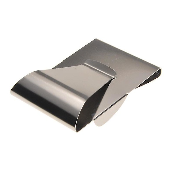 1 Pack Stainless Steel Money Clip Silver Slim Cash Wallet Credit Card Holder For Men And Women