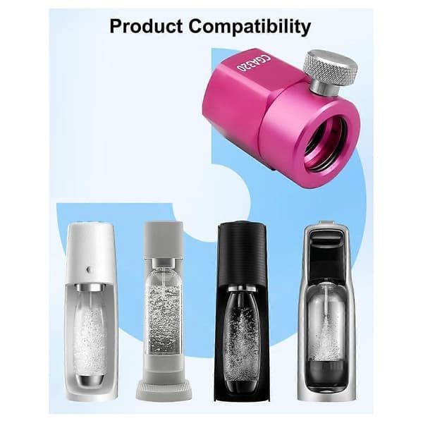 Udskiftningsadapter Quick Connect Pink, Tank Connector Kit til Standard Stor CGA320