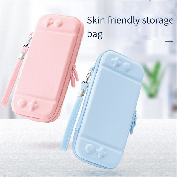 Switch Lite-fodral, skyddande fodral, multifunktionell spelkonsolväska, lila rosa gradient