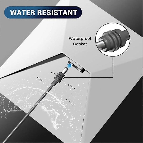 DC-strömkabel för Starlink Mini, DC-billaddningskabel för satellit 18AWG, IP68 Vattentät billaddning