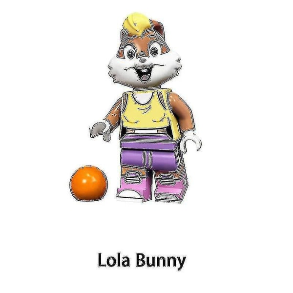 12 stk Tegnede Byggeklodser Dukke Bugs Bunny Daffy Duck Montering Minifigur Børns Montering Legetøj