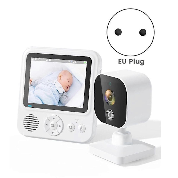 2,8-tums trådlös monitor med kamera, ljud, tvåvägssamtal, videosamtal, IPS-skärm, videotelefon