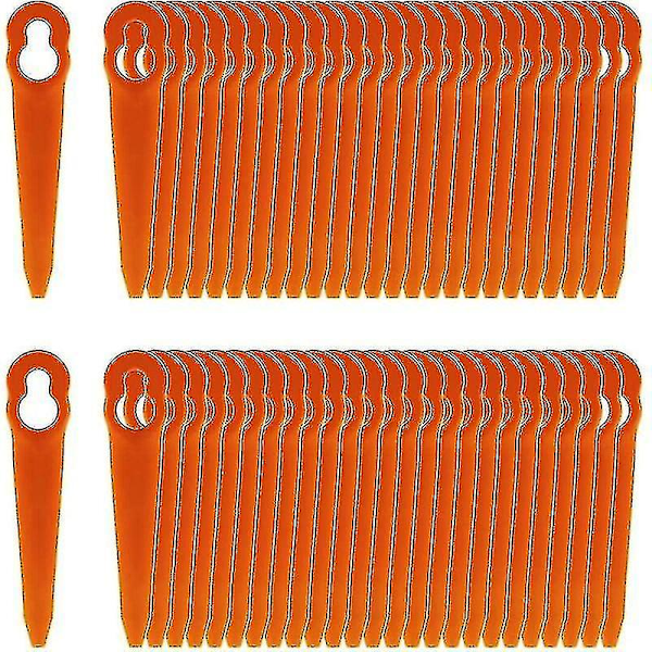 100-pack med blad kompatibla med Stihl Polycut 2-2 Polycut 3-2, Fsa 45 Fsa 57 Fse 52 Edger, plastblad för Stihl sladdlös kanttrimmer