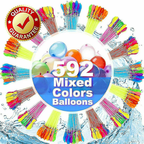 592 st vattenballonger set omedelbar vattenfyllning ballonger självtätande ballonger för poolparty