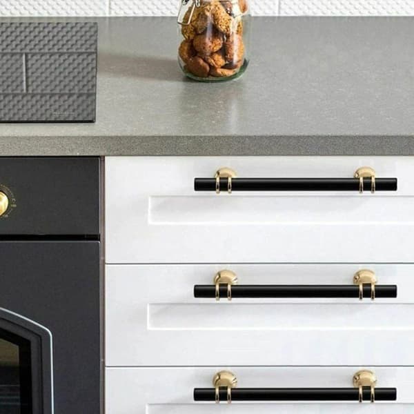 Møbelgreb - LARGEIGHT - Moderne Design - Sæt med 2 - Zinklegering - 192mm Guld