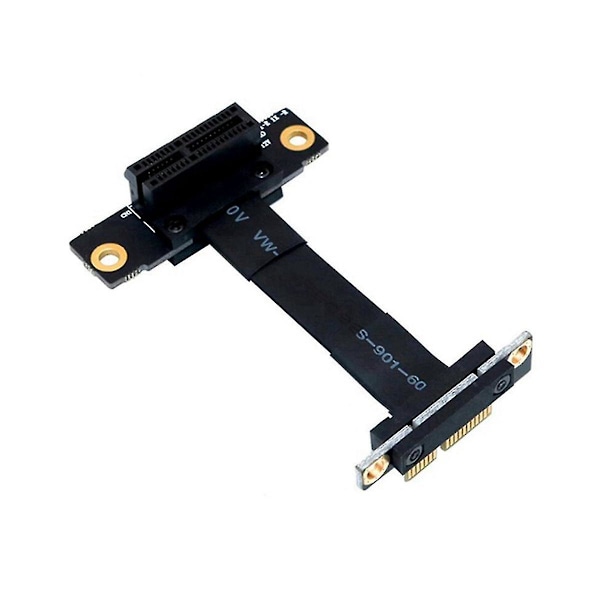 Pcie X1 Riser Cable Dual Right Pcie 3.0 X1 To X1 Extension Cable 8gbps Pci 1x Riser Card Ribbon Ext