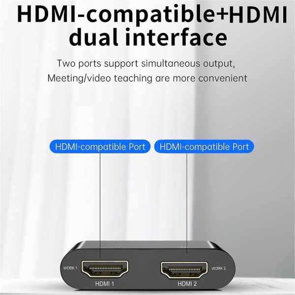 USB 3.0 til Dual HDMI Adapter til Ekstern Video - Kun Windows Support