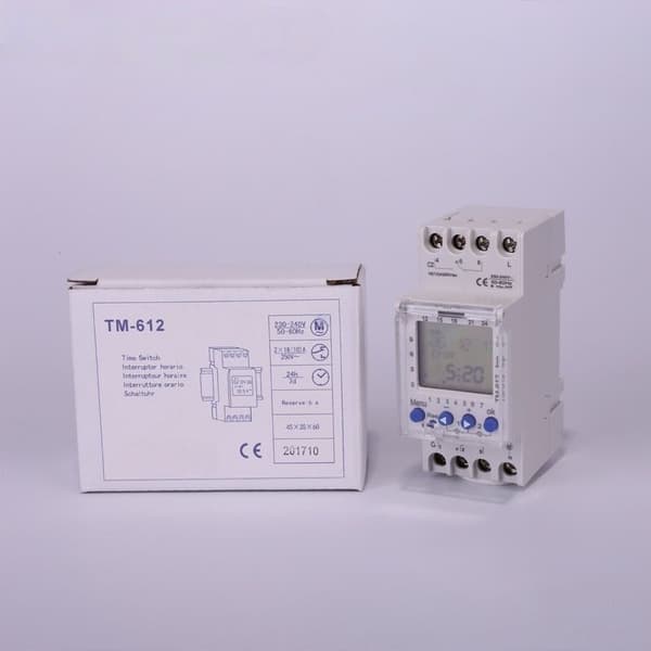 TM612 mikrocomputer tidsstyringsafbryder industriel timer tidskontroller 220V fuldautomatisk slukningstimer