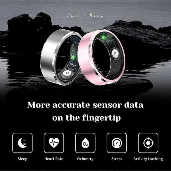 2025 Seneste Model Smart Ring, Fitness Tracker Ring uden APP-abonnement til