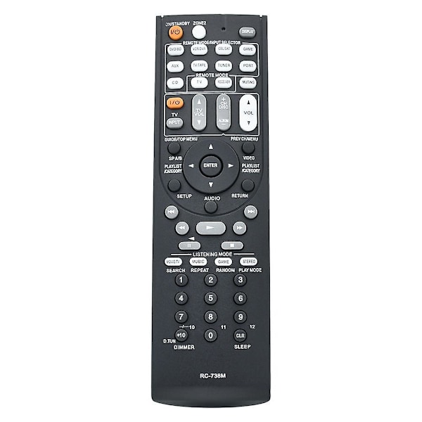 Fjärrkontroll Kompatibel Med Rc-738m Onkyo Anqiao Hemmabio Rc-735m Rc-737m