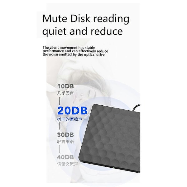 USB3.0 Ulkoinen Kannettava Blu-Ray-tallennin TYPE-C DVD-poltin Kannettava Blu-Ray-asema Tukee 3D 25G 50G