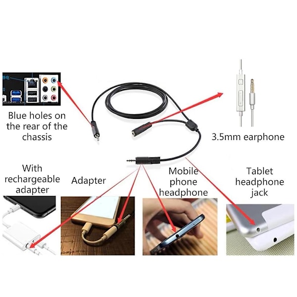 Audiokonverter Linje Chat Link Audio Adapterkabel For Playstation 4 Ps4 Xbox One Nintendo Switch For Elgato Hd60s