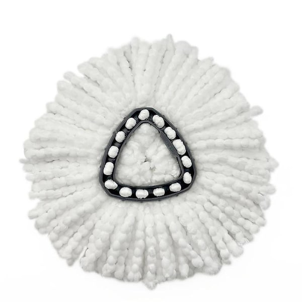 QAZX 2 st röda ersättningsmopphuvuden, Universal 360 mikrofiber snurrmop .För golvrengöring asdf(Vit