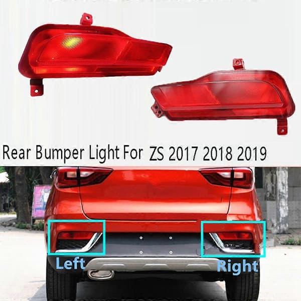 Bil Bakre Støtfanger Baklys Tåkelys Reflektor Lys Stopplampe Bremselys Tilbehør for MG ZS