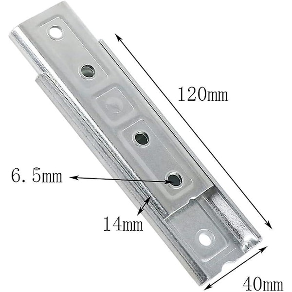 4,7\" Sänggavel Fästen Konsoler Panel Väggfäste Interlocking Hängare Heavy Duty Soffa Koppling Universell Metall Koppling (2 Par)