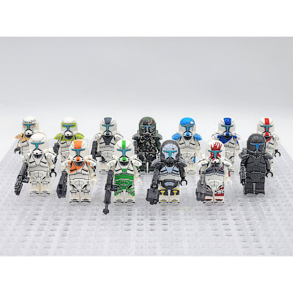 Star Wars Clone Commandos Delta Squad Assortment 13 Byggeklodser Legetøj