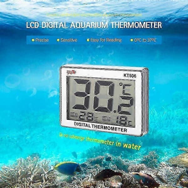 Högkvalitativt helt nytt akvarietermometer digital LCD-vattentermometer
