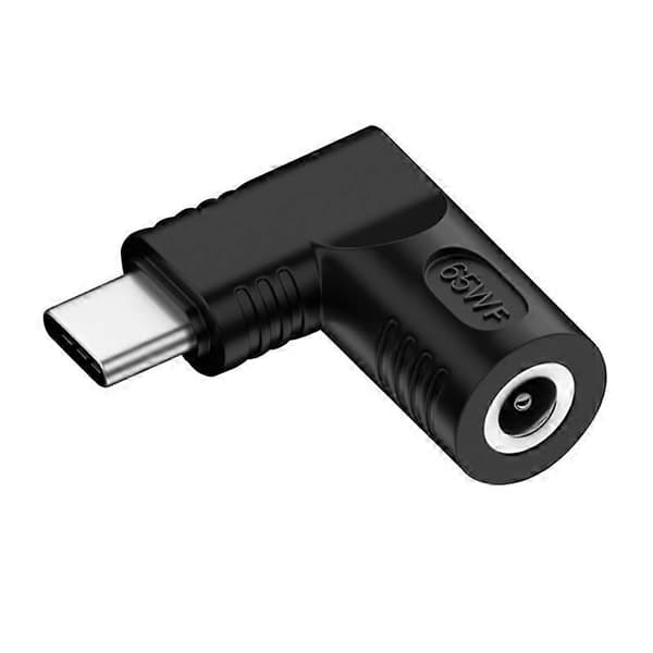 DC 5.5x2.5mm til Type C Hun til Han Mini Konverter PD 65W Laptop Strømforsyning Oplader Adapter