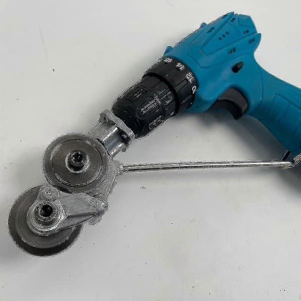 Elektrisk Drillplatekutter Dobbelthode Platemetall Nibbler Kutter Kompatibel Kutte Stål/Legering/Pla