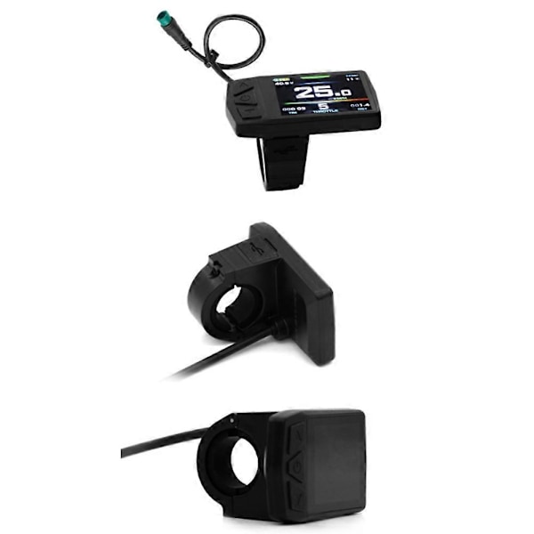 Ebike Display för KT TF01U 24V 36V 48V Intelligent Färgstark LCD Mätare Vattentät Anslutning Elektrisk Cykel