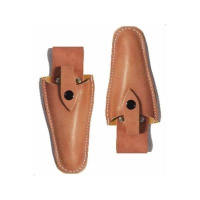 Læder beskæresaks-etui - YYV - 2 stk. - Holdbart PU-læder - Rustbeskyttelse - Metalspænde