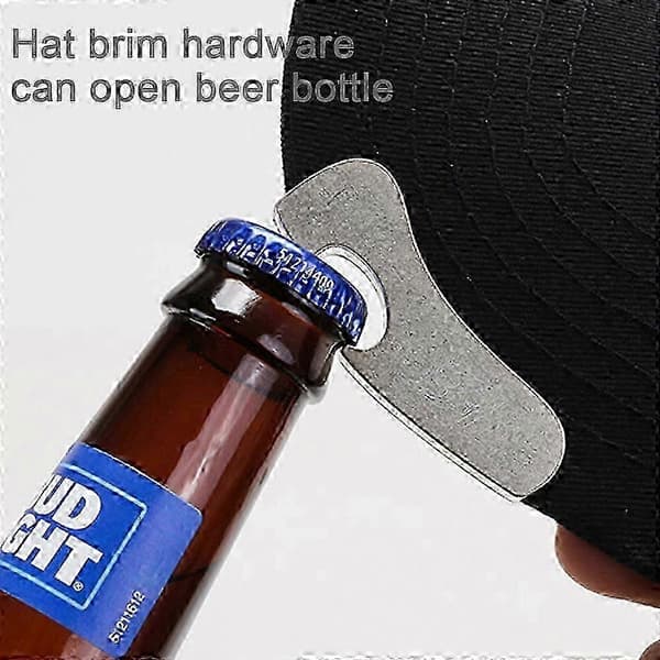 Svart flaskeåpner baseballhatt