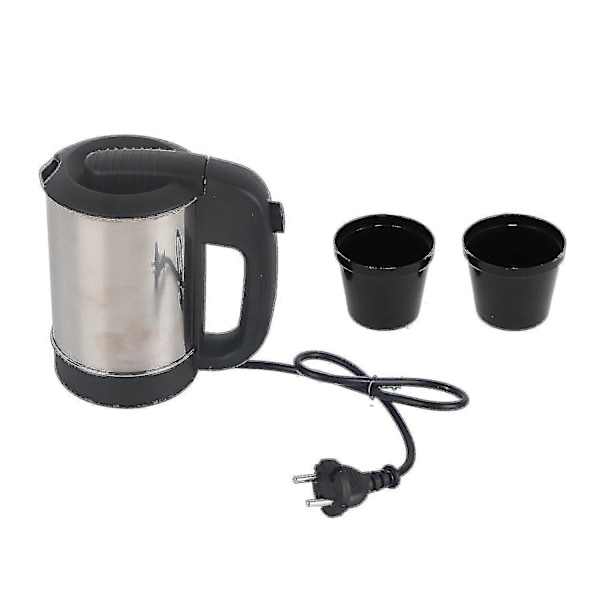 0.5l Mini Electric Kettle Stainless Steel Automatic Power Off Portable Travel Water Boiler Pot Eu 22